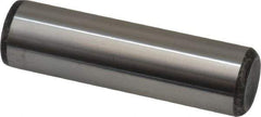 Made in USA - 5/8" Diam x 2-1/4" Pin Length Grade 8 Alloy Steel Standard Dowel Pin - Bright Finish, C 47-58 & C 60 (Surface) Hardness, 46,000 Lb (Single Shear), 92,000 Lb (Double Shear) Breaking Strength, 1 Beveled & 1 Rounded End - Best Tool & Supply