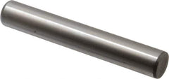 Made in USA - 5/8" Diam x 4" Pin Length Grade 8 Alloy Steel Standard Dowel Pin - Bright Finish, C 47-58 & C 60 (Surface) Hardness, 46,000 Lb (Single Shear), 92,000 Lb (Double Shear) Breaking Strength, 1 Beveled & 1 Rounded End - Best Tool & Supply