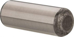 Made in USA - 3/4" Diam x 2" Pin Length Grade 8 Alloy Steel Standard Dowel Pin - Bright Finish, C 47-58 & C 60 (Surface) Hardness, 132,400 Lb (Double Shear), 66,200 Lb (Single Shear) Breaking Strength, 1 Beveled & 1 Rounded End - Best Tool & Supply