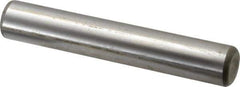 Made in USA - 3/4" Diam x 4-1/2" Pin Length Grade 8 Alloy Steel Standard Dowel Pin - Bright Finish, C 47-58 & C 60 (Surface) Hardness, 132,400 Lb (Double Shear), 66,200 Lb (Single Shear) Breaking Strength, 1 Beveled & 1 Rounded End - Best Tool & Supply