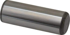 Made in USA - 7/8" Diam x 2-1/2" Pin Length Grade 8 Alloy Steel Standard Dowel Pin - Bright Finish, C 47-58 & C 60 (Surface) Hardness, 180,400 Lb (Double Shear), 90,200 Lb (Single Shear) Breaking Strength, 1 Beveled & 1 Rounded End - Best Tool & Supply