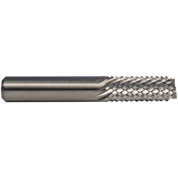 M.A. Ford - 0.8mm Diam, End Mill End, Solid Carbide Diamond Pattern Router Bit - 1-1/2" OAL - Best Tool & Supply