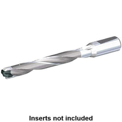 Kennametal - 21 to 21.5mm Diam, 7xD, 154mm Max Depth, 63/64" Shank Diam, 180mm Flute, 241mm OAL, Replaceable Tip Drill - KSEM2100 Insert, 3 Seat Size, Series KSEM - Best Tool & Supply