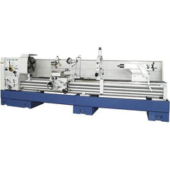 Summit - 30" Swing, 80" Between Centers, 120 Volt, Triple Phase Toolroom Lathe - 5MT Taper, 15 hp, 11 to 700 RPM, 9-1/8" Bore Diam, 58" Deep x 66" High x 164" Long - Best Tool & Supply