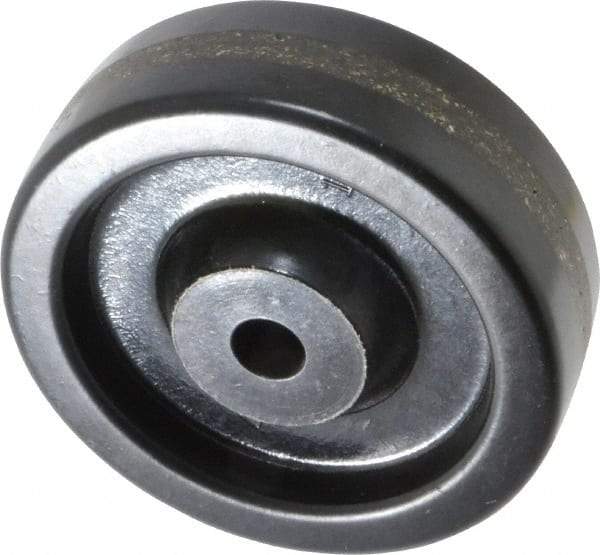 Albion - 4 Inch Diameter x 1-1/4 Inch Wide, Phenolic Caster Wheel - 400 Lb. Capacity, 1-3/8 Inch Hub Length, 1/2 Inch Axle Diameter, Plain Bearing - Best Tool & Supply