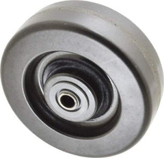 Albion - 6 Inch Diameter x 2 Inch Wide, Phenolic Caster Wheel - 1,200 Lb. Capacity, 2-3/16 Inch Hub Length, 1/2 Inch Axle Diameter, Roller Bearing - Best Tool & Supply