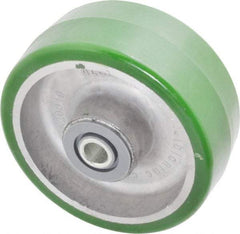 Albion - 5 Inch Diameter x 2 Inch Wide, Polyurethane Caster Wheel - 1,050 Lb. Capacity, 2-7/16 Inch Hub Length, 1/2 Inch Axle Diameter, Roller Bearing - Best Tool & Supply