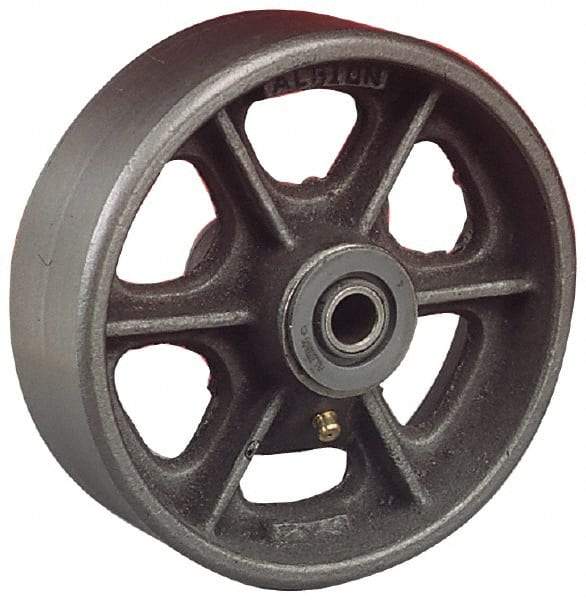 Albion - 12 Inch Diameter x 3 Inch Wide, Cast Iron Caster Wheel - 2,800 Lb. Capacity, 3-1/4 Inch Hub Length, 1-1/4 Inch Axle Diameter, Roller Bearing - Best Tool & Supply