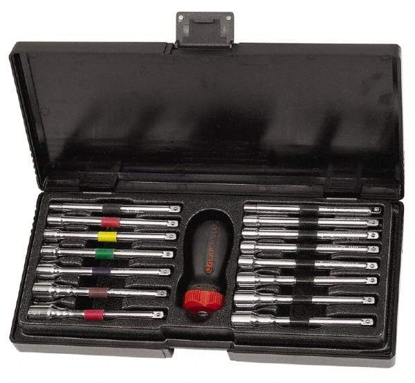 GearWrench - 16 Piece 3/16 to 1/2" Nutdriver Set - Interchangeable, Ratcheting Handle - Best Tool & Supply