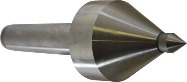 Royal Products - MT3 Taper Shank, 2-1/8" Head Diam 2,160 & 2,490 Lb Capacity Live Center - 5,000 Max RPM, 2.22" Head Length, 1/2" Point Diam, 0.74" Point Len, 330 Lb Max Workpc, 6-3/8" OAL, 1/2" Tip Diam, Long Point - Best Tool & Supply