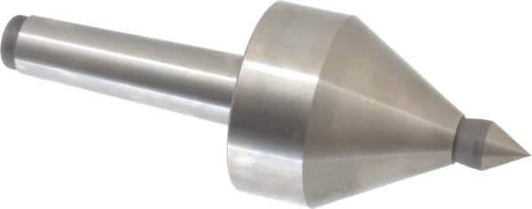 Royal Products - MT3 Taper Shank, 2-1/2" Head Diam 5,000 & 5,685 Lb Capacity Live Center - 4,000 Max RPM, 2.6" Head Length, 5/8" Point Diam, 15/16" Point Len, 685 Lb Max Workpc, 6-15/16" OAL, 5/8" Tip Diam, Long Point - Best Tool & Supply