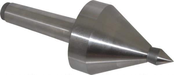 Royal Products - MT4 Taper Shank, 3-3/8" Head Diam 5,700 & 6,865 Lb Capacity Live Center - 3,500 Max RPM, 3.15" Head Length, 3/4" Point Diam, 1-1/8" Point Len, 1,165 Lb Max Workpc, 8-11/16" OAL, 3/4" Tip Diam, Long Point - Best Tool & Supply