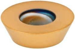 Kennametal - RFCW53 GN Grade KC725M Carbide Milling Insert - TiN/TiCN/TiN Finish, 3/16" Thick, 5/8" Inscribed Circle - Best Tool & Supply