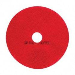 3M - Spray Buffing Pad - 20" Machine, Red Pad, Polyester - Best Tool & Supply