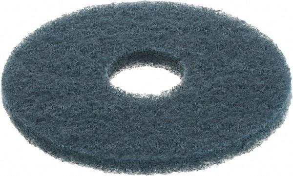 3M - Scrubbing Pad - 12" Machine, Blue Pad, Nylon & Polyester - Best Tool & Supply