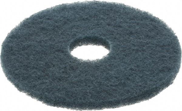 3M - Scrubbing Pad - 14" Machine, Blue Pad, Nylon & Polyester - Best Tool & Supply