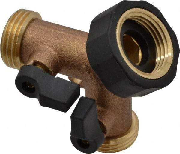 Midwest Control - Garden Hose Coupler - Brass, Female Swivel Nut to Male Hose Connector - Best Tool & Supply