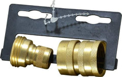 Nelson - 3/4-8 Garden Hose Coupler & Connector Set - Brass, Female & Male Connector - Best Tool & Supply