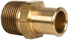 Parker - 1 NPT Thread Hose Barb x Male NPT Connector - 1" ID Hose, Brass - Best Tool & Supply