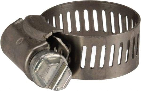 Parker - 0.44 to 1" Diam, Stainless Steel Worm Drive Clamp - Best Tool & Supply