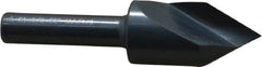 M.A. Ford - 1/2" Head Diam, 1/4" Shank Diam, 1 Flute 60° High Speed Steel Countersink - Bright Finish, 2" OAL, 0.06" Nose Diam, Single End, Straight Shank, Right Hand Cut - Best Tool & Supply