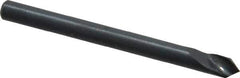 M.A. Ford - 1/8" Head Diam, 1/8" Shank Diam, 1 Flute 82° High Speed Steel Countersink - Bright Finish, 1-1/2" OAL, 0.03" Nose Diam, Single End, Straight Shank, Right Hand Cut - Best Tool & Supply