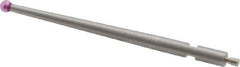 SPI - 2mm Ball Diam, Ruby, Ball Test Indicator Contact Point - 1-7/16" Contact Point Length, Use with Brown & Sharpe Test Indicators - Best Tool & Supply