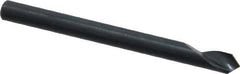 M.A. Ford - 1/8" Head Diam, 1/8" Shank Diam, 1 Flute 90° High Speed Steel Countersink - Bright Finish, 1-1/2" OAL, 0.03" Nose Diam, Single End, Straight Shank, Right Hand Cut - Best Tool & Supply