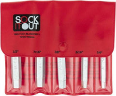 Sock It Out - 5 Piece Socket Head Cap Screw Extractor Set - Screw Range 1/4, 5/16, 3/8, 7/16 & 1/2, 1/4 to 1/2" - Best Tool & Supply