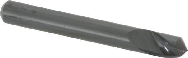 M.A. Ford - 3/16" Head Diam, 3/16" Shank Diam, 1 Flute 100° High Speed Steel Countersink - Bright Finish, 1-1/2" OAL, 0.045" Nose Diam, Single End, Straight Shank, Right Hand Cut - Best Tool & Supply