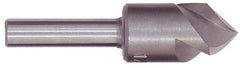 M.A. Ford - 2" Head Diam, 3/4" Shank Diam, 3 Flute 60° High Speed Steel Countersink - Bright Finish, 4-1/4" OAL, 0.6" Nose Diam, Single End, Straight Shank, Right Hand Cut - Best Tool & Supply