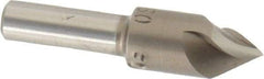 M.A. Ford - 3/8" Head Diam, 1/4" Shank Diam, 3 Flute 60° High Speed Steel Countersink - Bright Finish, 1-5/8" OAL, 0.11" Nose Diam, Single End, Straight Shank, Right Hand Cut - Best Tool & Supply