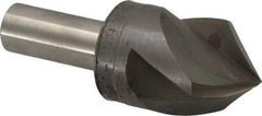 M.A. Ford - 1-1/8" Head Diam, 1/2" Shank Diam, 3 Flute 90° High Speed Steel Countersink - Bright Finish, 3-1/4" OAL, 0.34" Nose Diam, Single End, Straight Shank, Right Hand Cut - Best Tool & Supply