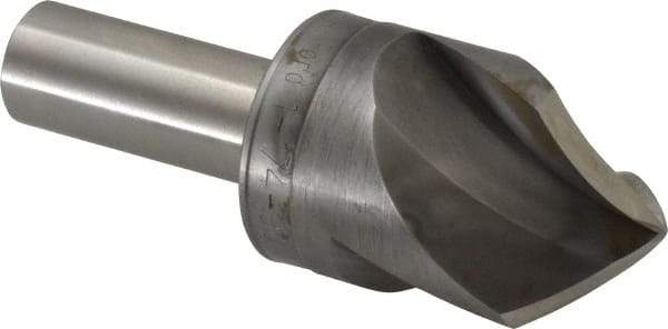 M.A. Ford - 1-1/4" Head Diam, 5/8" Shank Diam, 3 Flute 90° High Speed Steel Countersink - Bright Finish, 3-1/2" OAL, 0.38" Nose Diam, Single End, Straight Shank, Right Hand Cut - Best Tool & Supply