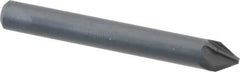 M.A. Ford - 3/16" Head Diam, 3/16" Shank Diam, 6 Flute 60° High Speed Steel Countersink - Bright Finish, 1-1/2" OAL, 0.04" Nose Diam, Single End, Straight Shank, Right Hand Cut - Best Tool & Supply