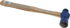 Vaughan Bushnell - 1-1/2 Lb Head Ball Pein Hammer - Hickory Handle, 15-1/4" OAL - Best Tool & Supply