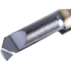 Iscar - 6mm Min Bore Diam, 24mm Max Bore Depth, 6mm Shank Diam, Corner Radius Boring Bar - 0.006" Corner Radius, Left Hand Cut, Solid Carbide, TiAlN/TiN Finish - Exact Industrial Supply