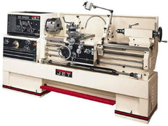 Jet - 16" Swing, 40" Between Centers, 230/460 Volt, Triple Phase Engine Lathe - 7MT Taper, 7-1/2 hp, 25 to 1,800 RPM, 3-1/8" Bore Diam, 40" Deep x 48" High x 97-1/2" Long - Best Tool & Supply