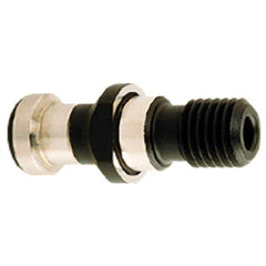 Iscar - CAT40 Taper, M16x2 Thread, 45° Angle Radius, Standard Retention Knob - 2-1/4" OAL, 0.606" Knob Diam, 1.274" from Knob to Flange, 0.217" Coolant Hole, Through Coolant - Exact Industrial Supply