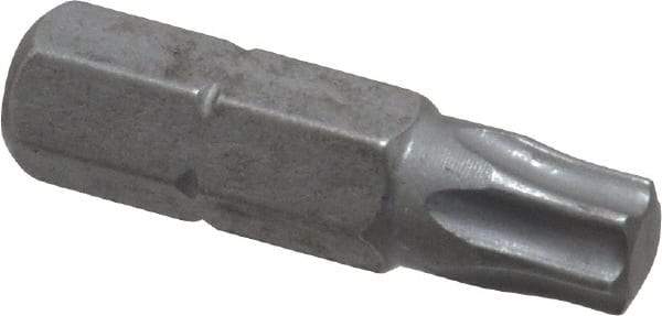 Wera - 1/4" Drive T30 Torx Screwdriver Bit - 1" OAL, Insert Bit - Best Tool & Supply