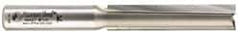 Amana Tool - 1/2" Diam, 1/2" Shank Diam, 2-1/2" Length of Cut, 2 Flute Straight Plunge Router Bit - 4-1/2" Overall Length, Carbide Tipped - Best Tool & Supply