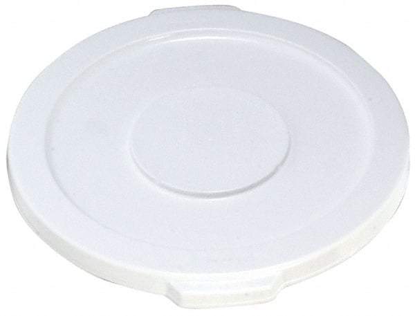 Rubbermaid - Round Lid for Use with 10 Gal Round Trash Cans - White, Polyethylene, For 2632 Brute Trash Cans - Best Tool & Supply