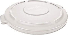 Rubbermaid - Round Lid for Use with 20 Gal Round Trash Cans - White, Polyethylene, For Brute Trash Cans - Best Tool & Supply