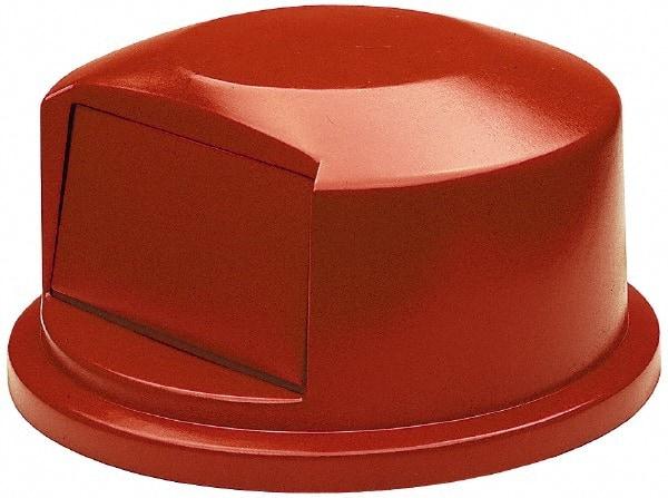 Rubbermaid - Round Lid for Use with 44 Gal Round Trash Cans - Red, Polyethylene, For 2643 Brute Trash Cans - Best Tool & Supply