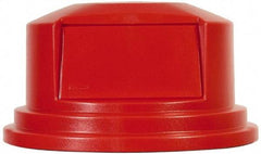 Rubbermaid - Round Lid for Use with 55 Gal Round Trash Cans - Red, Polyethylene, For 2655 Brute Trash Cans - Best Tool & Supply