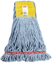 Rubbermaid - 5" Yellow Head Band, Small Blended Fiber Loop End Mop Head - 4 Ply, Use for General Purpose - Best Tool & Supply