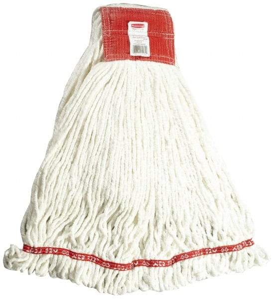 Rubbermaid - 5" Red Head Band, Large Blended Fiber Loop End Mop Head - 4 Ply, Use for General Purpose - Best Tool & Supply