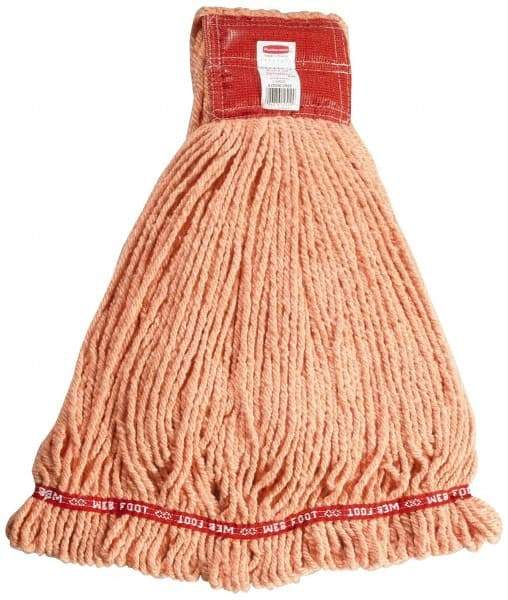 Rubbermaid - 5" Red Head Band, Large Blended Fiber Loop End Mop Head - 4 Ply, Use for General Purpose - Best Tool & Supply