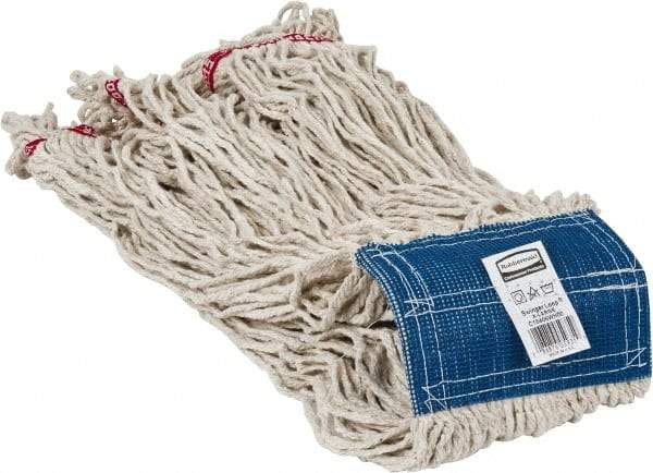 Rubbermaid - 5" Blue Head Band, X-Large Blended Fiber Loop End Mop Head - 4 Ply, Use for General Purpose - Best Tool & Supply