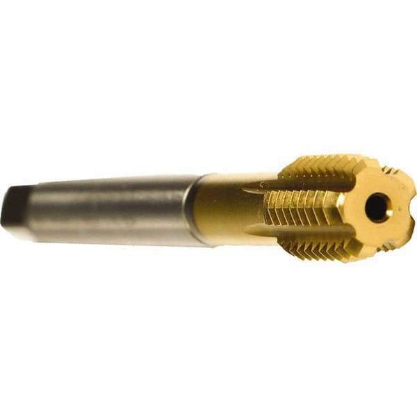 Emuge - 1/2-20 UNF 2BX Modified Bottoming Thread Forming Tap - Cobalt, TiN Finish, 3.937" OAL, 0.512" Thread Length, Right Hand Thread, Series Druck - Best Tool & Supply